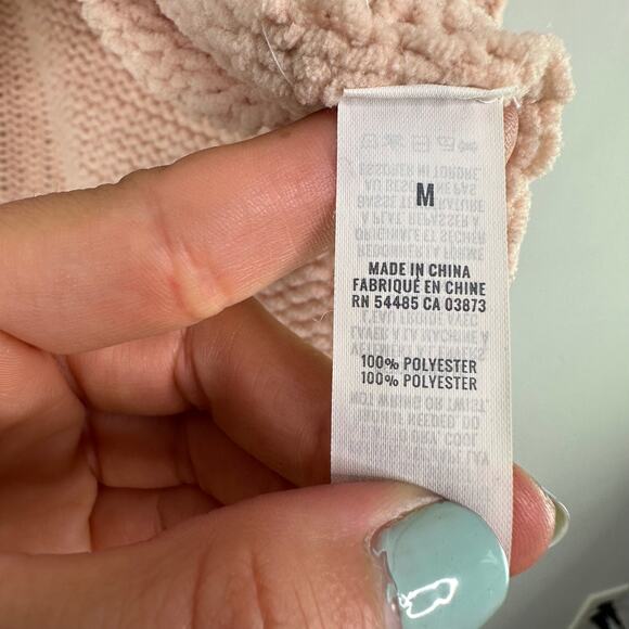 Aerie Oversized Light Pink Knit Soft Sweater - Picture 10 of 10